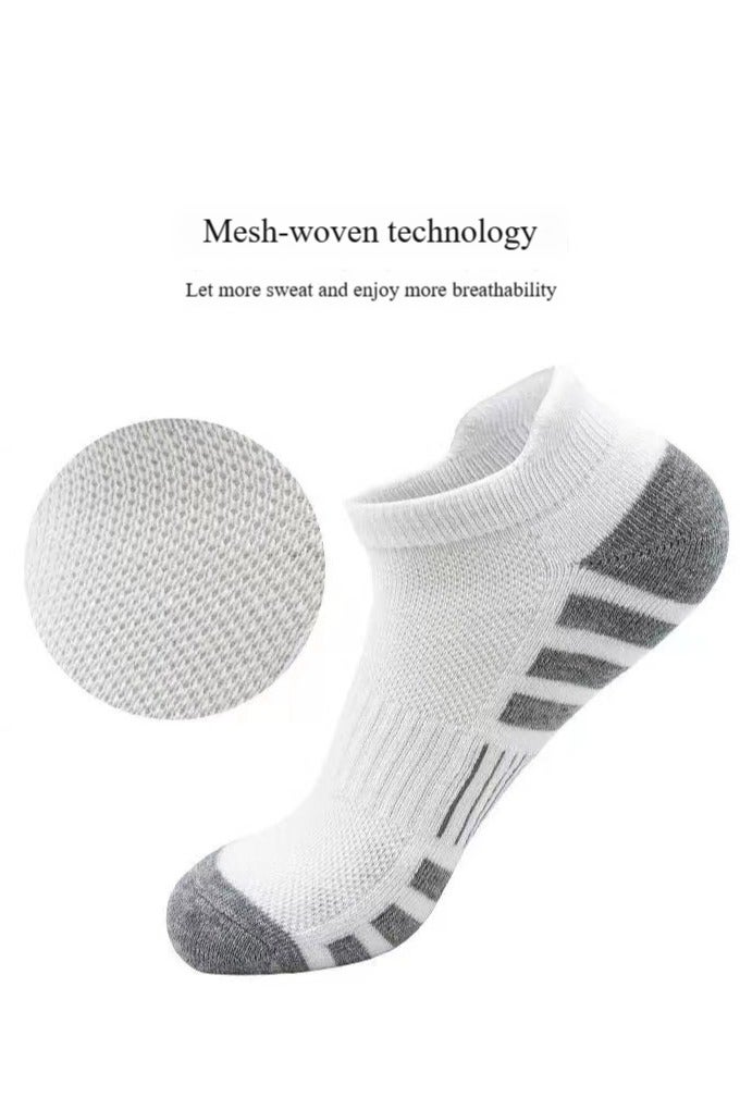Mens Athletic Socks (6-Pack) - Low Cut, Sweat-Wicking, Odour-Resistant, All-Season Comfort - Ideal for Active Lifestyles, Running  Everyday Wear - Image 3